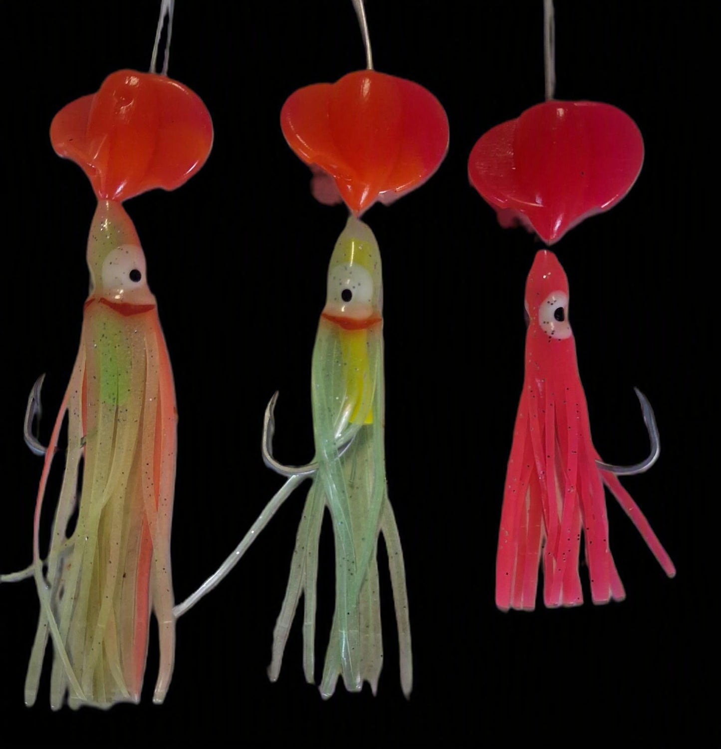 Spin Hoochie Set-up (set of 3)
